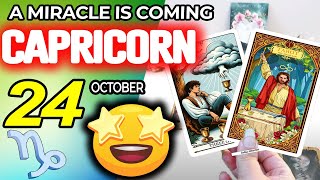 Capricorn ♑️❎ A MIRACLE IS COMING❎ horoscope for today OCTOBER 24 2024 ♑️ #capricorn tarot OCTOBER