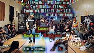 TURFinc 15 - Kidd Strobe \u0026 Zel vs King Guttah \u0026 Koncept FINAL BATTLE - 3yr Anniversary Battle