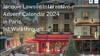 1st Walkthrough in November of Jacquie Lawson Paris Advent Calendar