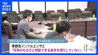 「インフルと同等と判断できない」新型コロナの分類見直しをめぐり　厚生労働省の専門家が見解提示｜TBS NEWS DIG