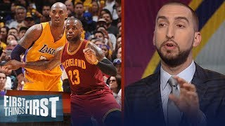 Nick Wright on Kobe Bryant's Tweet about LeBron after Cavs beat Boston | NBA | FIRST THINGS FIRST
