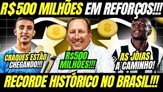 🤑🚨R$500 MILHÕES!!! BOTAFOGO GASTARÁ ESSE VALOR PARA TRAZER REFORÇOS PARA 2025 | VÃO PEDIR FAIR PLAY?