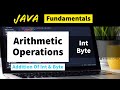 Arithmetic Operations In #CoreJava | INT And BYTE Programs | Core Java Programs with Output | #Java
