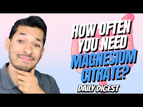 Why is magnesium citrate bad?