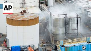California chemical tank has a crack that could possibly lower risk of explosion