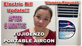 ELECTRIC BILL UPDATE after using FUJIDENZO PORTABLE AIRCON in 5 Months | Irene Nicer