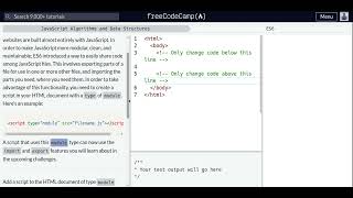 Lesson 20 | ES6 | Create a Module Script
