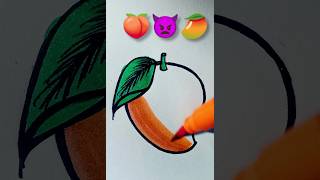 🍑+👿+🥭=? Creative emoji drawing #art #emojimixart #emojiart #satisfying #ytshorts #trending