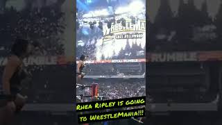 Rhea Ripley Is Going To WrestleMania!! #shorts #wwe #royalrumble2023