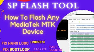 How to use SP Flash Tool - How to Flash Any MTK