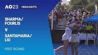 Sharma/Fourlis v Santamaria/Liu Highlights | Australian Open 2023 First Round