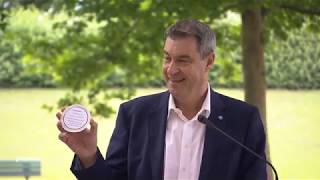 Pressekonferenz mit Markus Söder am 30.07.19