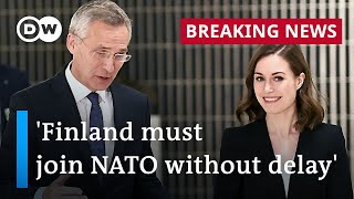 Finland announces to apply for NATO membership | DW News