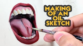 OIL PAINTING PROCESS || The Making of an Oil Sketch