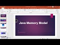 Java Memory Model Tutorial 1