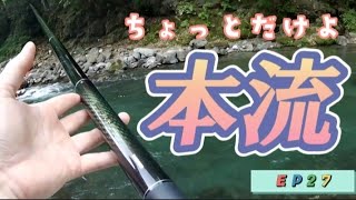 2022渓流釣り【EPISODE27】ちょっとだけ本流、釣れる魚もちょっとだけ。