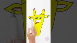 How to easily draw a giraffe with your hand? || Funny drawing ideas for whole family! #shorts #SMOL