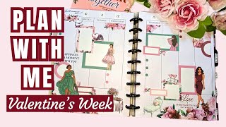 Vertical Weekly Plan With Me | Rongrong's Better Together Sticker Book | Valentine's Week