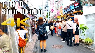 street full of girls 女の子がいっぱいの新大久保・イケメン通り[4K] street full of girls 2021 東京散歩 ShinŌkubo #新大久保 #イケメン通り