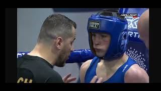 Strahinja Mosorinski (Srb) vs Djinovic Tomislav (MNE) 60kg Omladinska zlatna rukavica 2022