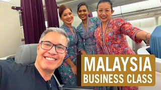 MALAYSIA AIRLINES BUSINESS CLASS - THE EXCELLENCE OF THE FIRST AIRLINE I FILMED FOR THE CHANNEL