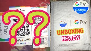 google pay business qr code unboxing||google pay qr code kit unboxing||google pay kit unboxing||