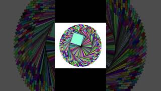 Draw Amazing Vortex of Squares using Python Turtle 😎 | Python Tutorial #shorts #python