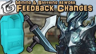 Mining & Smithing rework - New feedback changes!