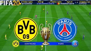 FIFA 20 | Borussia Dortmund vs PSG - UEFA Champions League - Full Match & Gameplay