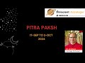 Remedies for Pitra Paksha 2024