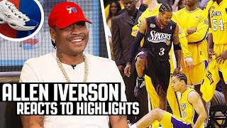 Allen Iverson Reacts To Allen Iverson Highlights! | The Reel