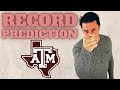 Texas A&M Aggies Record Prediction