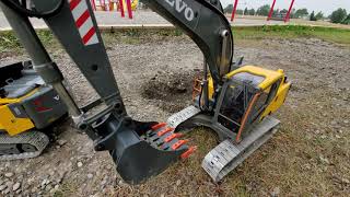 EC160e RC Electric Volvo Excavator at the park with Hammer