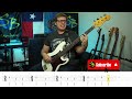 ring of fire johnny cash bass cover with tabs