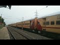 karaikal trichy passenger in arriving in manjathidal railway station in tanjavur trichy line..