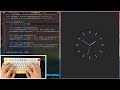 ASMR Programming - Analog Clock - No Talking