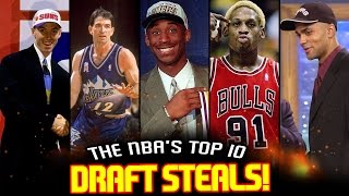 The 10 BIGGEST DRAFT STEALS In NBA History!