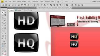 How to make YouTube HD & HQ Web Graphics - Fireworks CS4 Video Tutorial