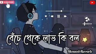 Benche Theke Labh Ki Bol || বেঁচে থেকে লাভ কি বল || Bengali lofi song || Slowed and reverb || 2024