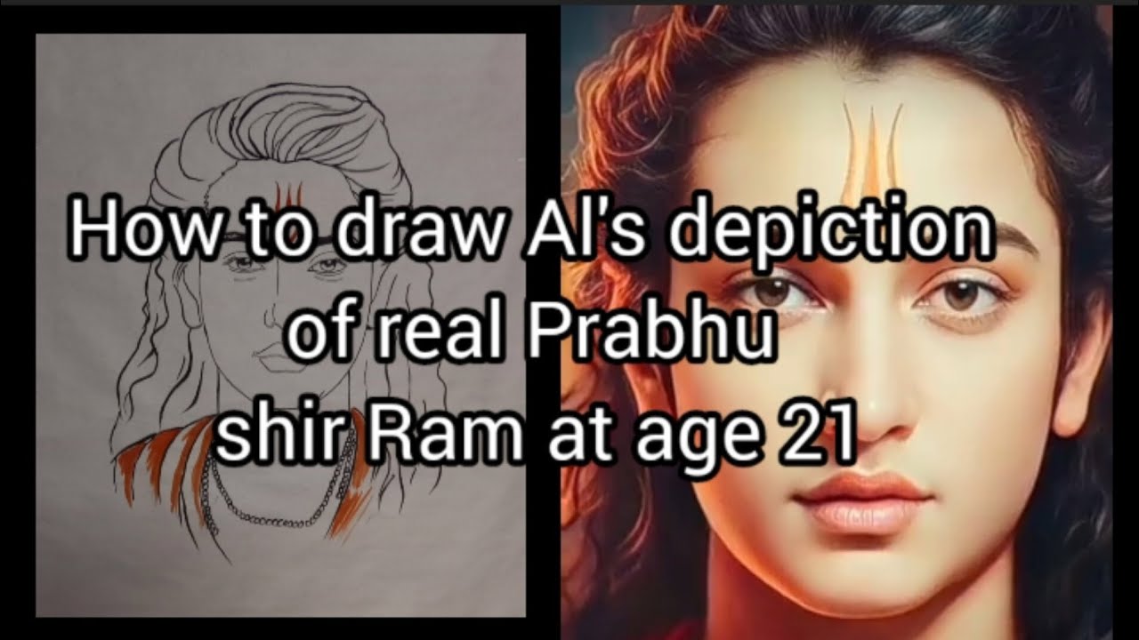 How To Draw Shree Ram Ji | Al's Depiction Of Real Prabhu Shir Ram At ...