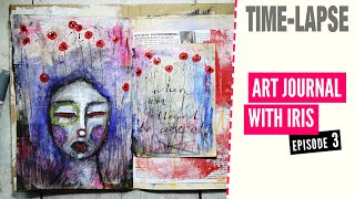 When Am I Allowed To Come Out - ART JOURNAL WITH IRIS - ep3 (time-lapse with music, no talking)