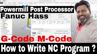 Delcam Powermill 2020 Hindi Tutorials |Powermill Nc Program|G- codes | M-codes |Post Processor