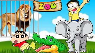 I Became a zoo tycoon 😱 | Shinchan And His Friends Funny