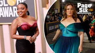 Quinta Brunson, Ana Gasteyer compare cleavage at Golden Globes 2023 | Page Six