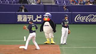 20190420 試合前のつば九郎！②【中日VSﾔｸﾙﾄ】(ﾅｺﾞﾔﾄﾞｰﾑ)