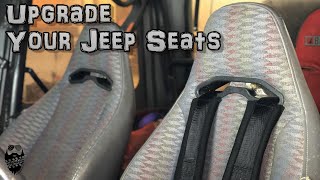 Upgrade your Factory Jeep Seats! Installing a 4 point Harness