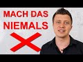 3 Dinge, die Programmieranfänger NIEMALS tun sollten
