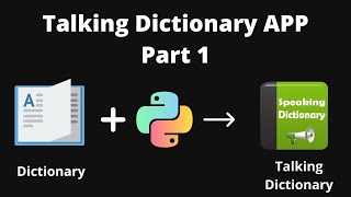 Talking Dictionary App Using Tkinter | Part 01 | Python Beginner's Project