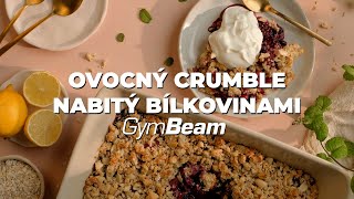 Ovocný crumble nabitý bílkovinami