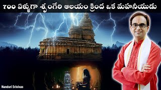700 ఏళ్ళుగా భూగృహంలో ఎవరాయన? | Under Sringeri vidya sankara temple | Nanduri Srinivas